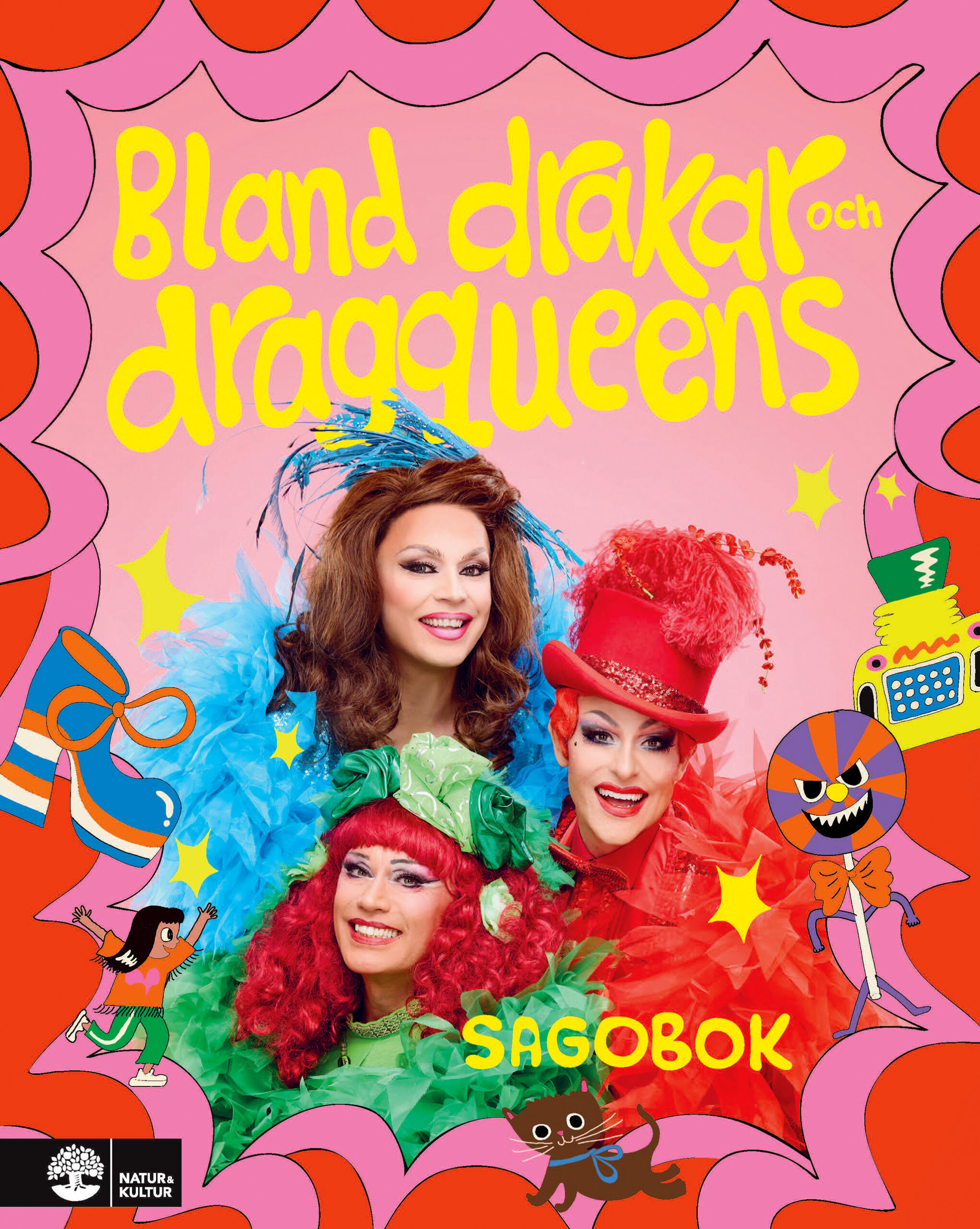 Omslag-Bland-drakar-och-dragqueens-sagobok